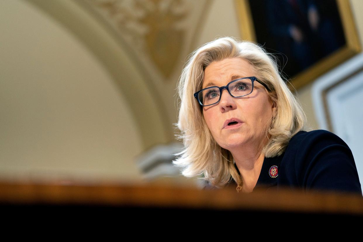 Rep. Liz Cheney (R-Wyo.) is pretty much the only Republican calling out other Republicans who have 'enabled white nationalism.'