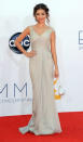 Sarah Hyland arrives at the 64th Primetime Emmy Awards at the Nokia Theatre in Los Angeles on September 23, 2012.