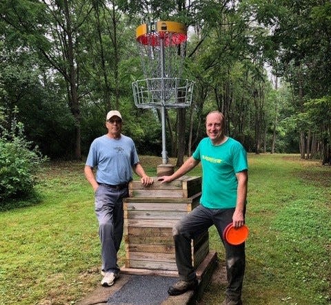 Mike Dunkle (Right) and Charlie Greco (Left) have spent more than 20 years planning, building, and advocating for disc golf courses throughout Lebanon County and the surrounding areas.