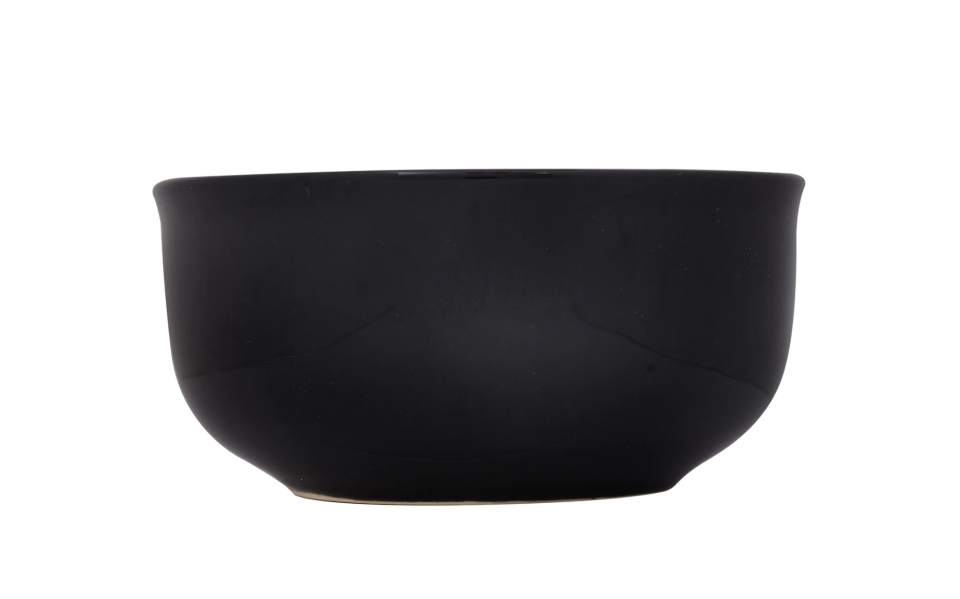 Royal Norfolk Classic Black Stoneware Bowls, 6 in. (Photo: Dollar Tree)