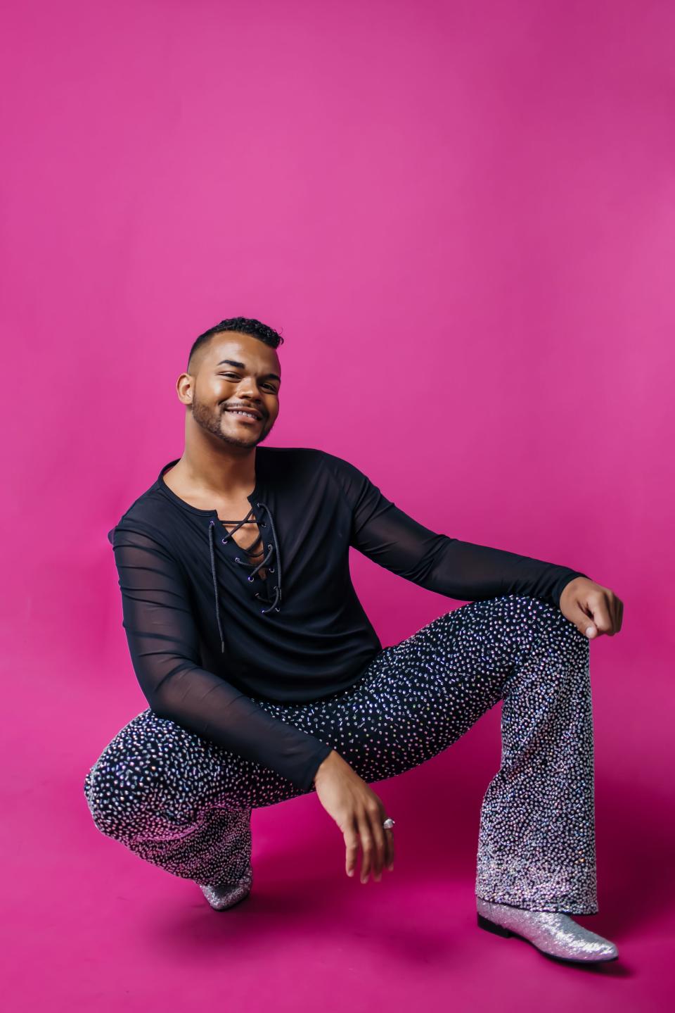 Jacob Sanchez-Principle performs at the Garden and other venues in Des Moines. This year, he served as the head judge for the Capital City Pride pageant.