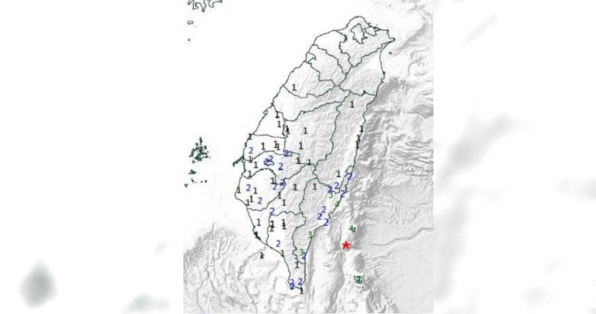 地震報告。（圖／翻攝氣象局網站）