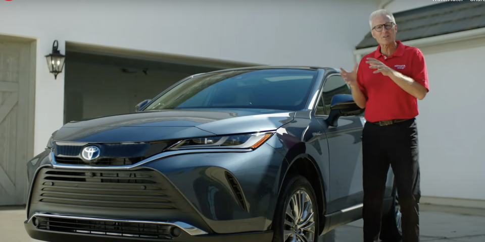 jack hollis with 2021 toyota venza