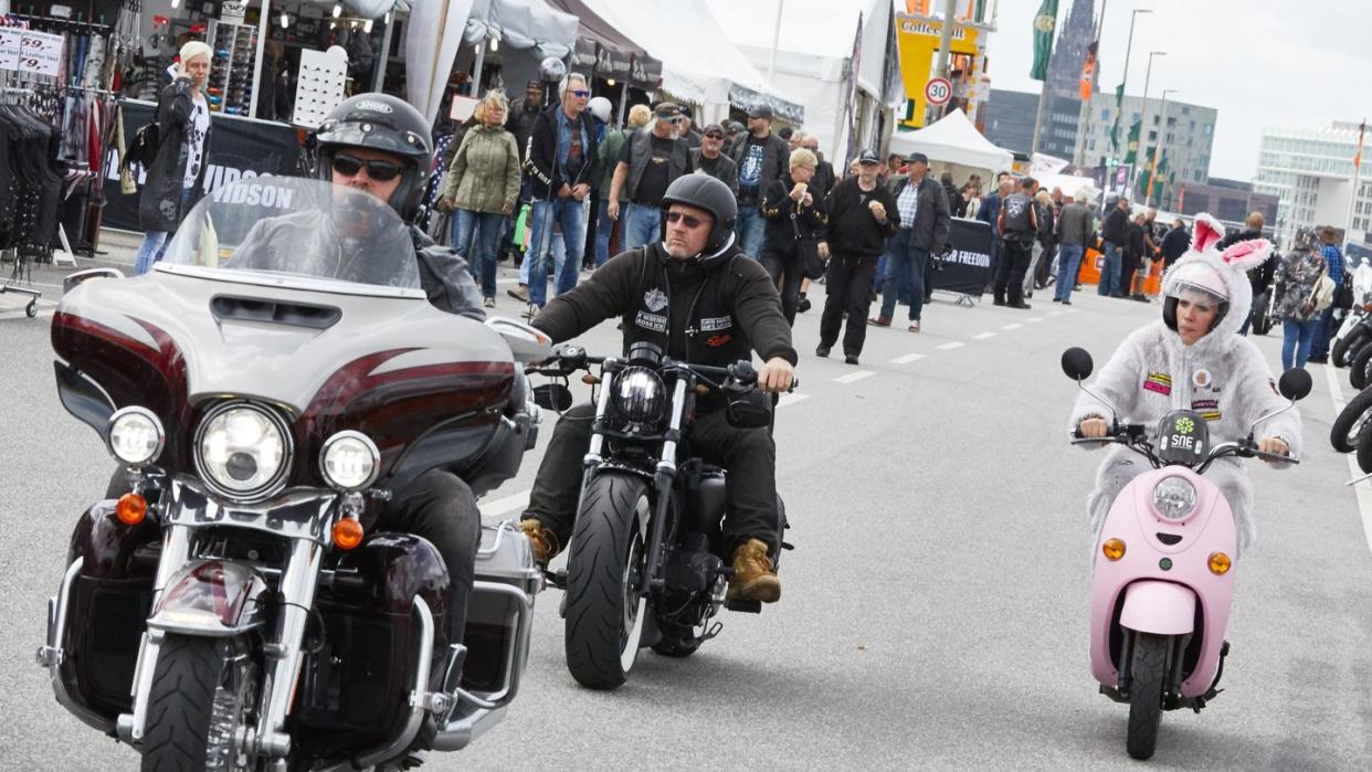 Die dreitägigen Harley Days sind Deutschlands größtes Harley-Davidson-Biker-Treffen. Foto: Georg Wendt