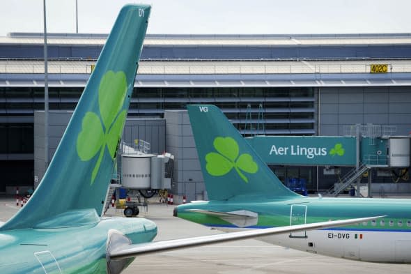 Aer Lingus Aircraft At Dublin Airport