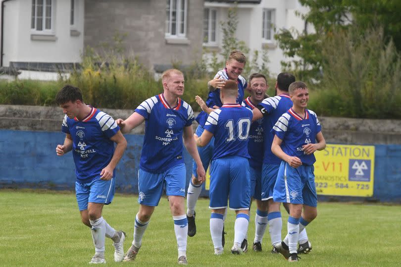 Camby racked up a vital 4-1 win over relegation rivals Maybole in a game they could not lose