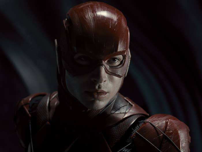 Ezra Miller as Barry Allen/The Flash in Zach Sydner's Justice League.