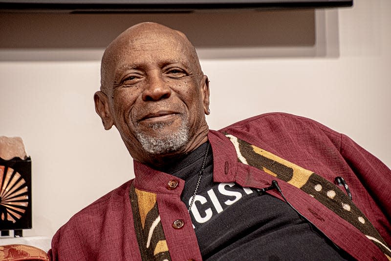 Louis Gossett Jr as he participates in an onstage conversation at the Meditation Museum, Silver Spring, Maryland, October 27, 2017.