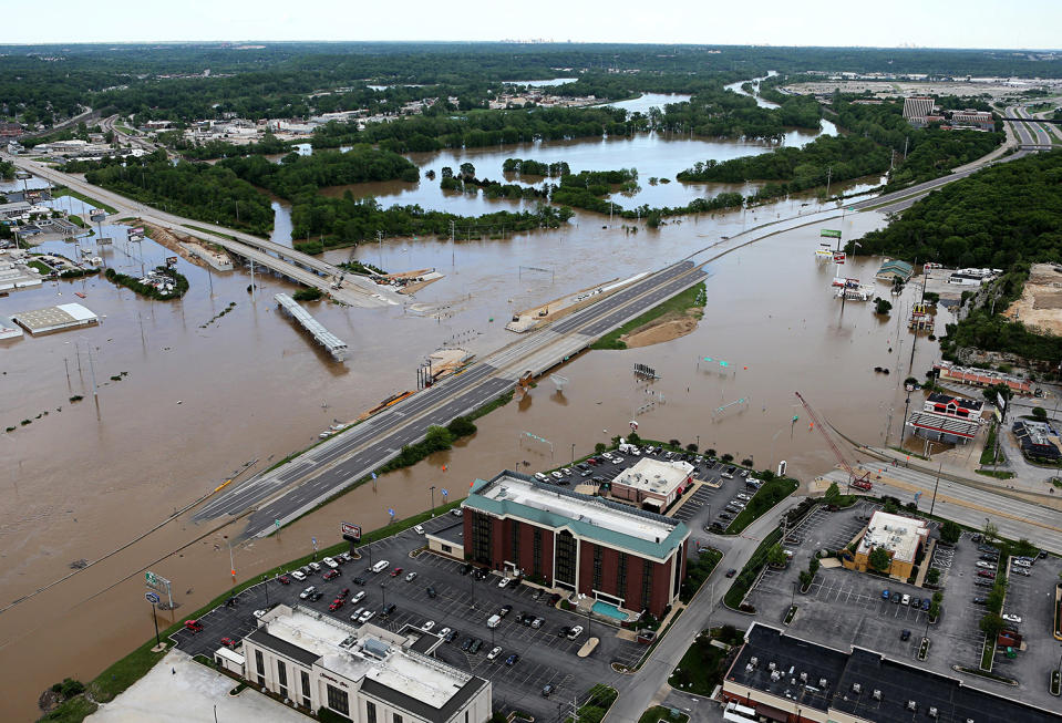 Interstate 44 closed by floodwater