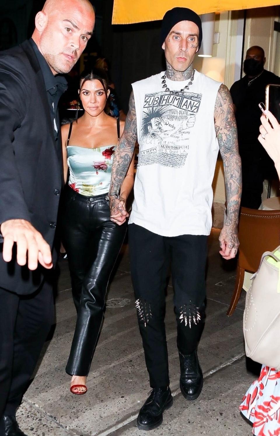 Megan Fox and Machine Gun Kelly double date with Kourtney Kardashian and Travis Barker