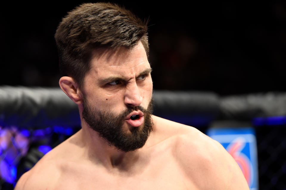 Riding a three fight losing streak, Carlos Condit hasn’t had back-to-back wins since stopping Dong Hyun Kim in July 2011, and decisioning Nick Diaz in February 2012. (Getty Images)