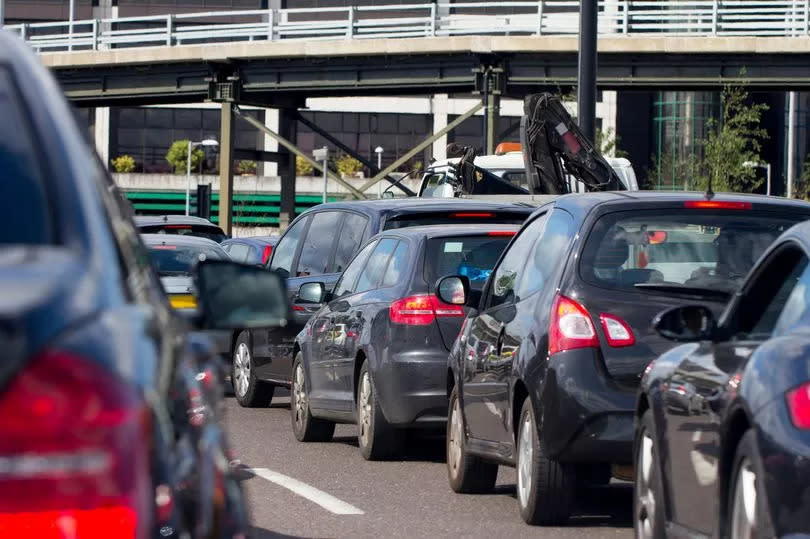 Traffic on road