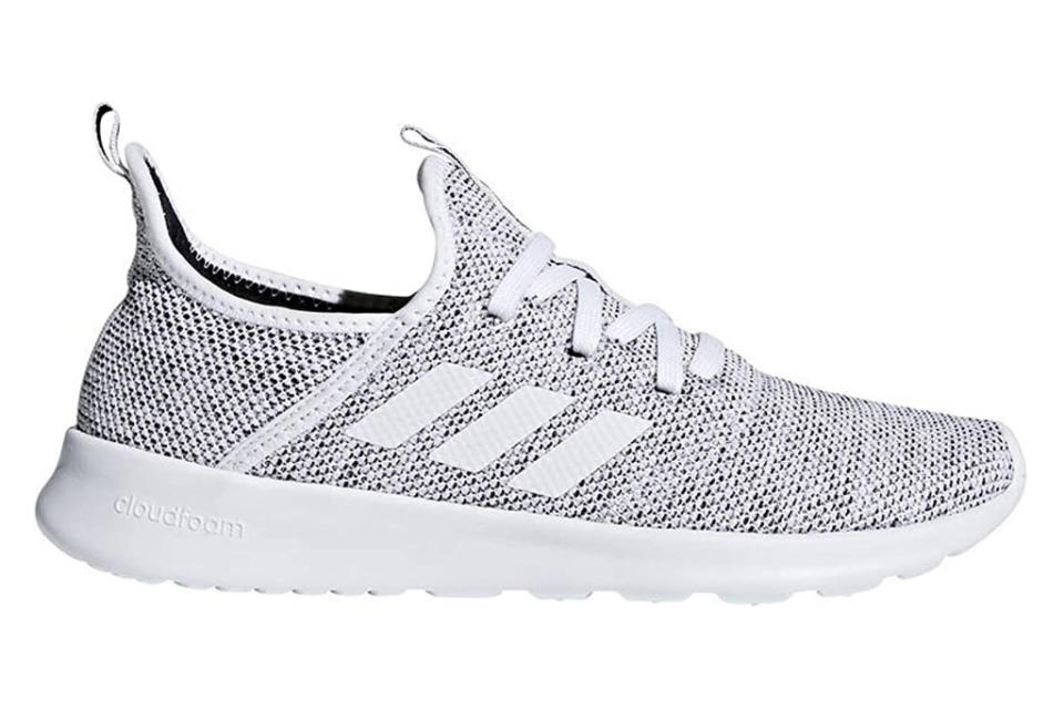 adidas cloudfoam, sneakers, gray, white