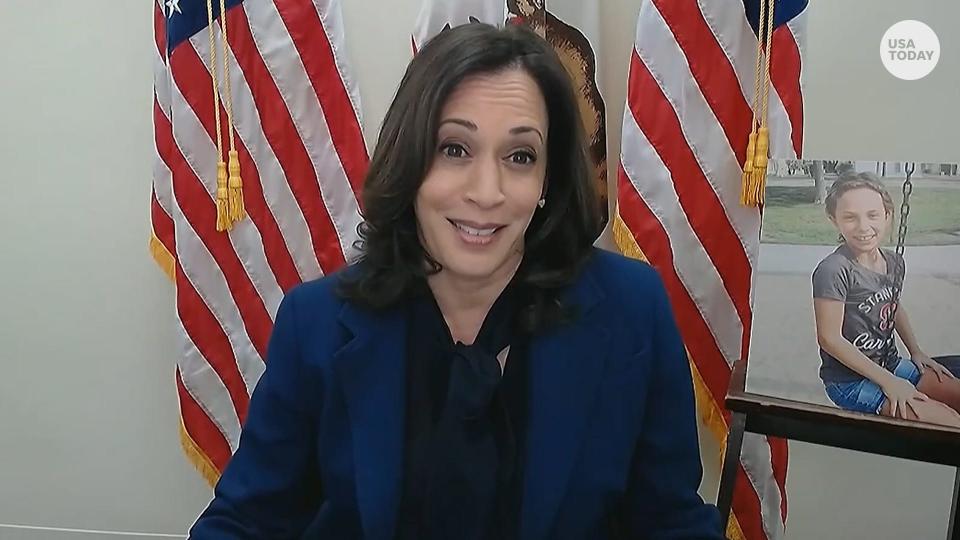 Sen. Kamala Harris discusses risks to American's rights at Judge Barrett's Supreme Court confirmation hearing.