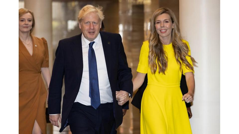 Boris Johnson and his wife Carrie Johnson 