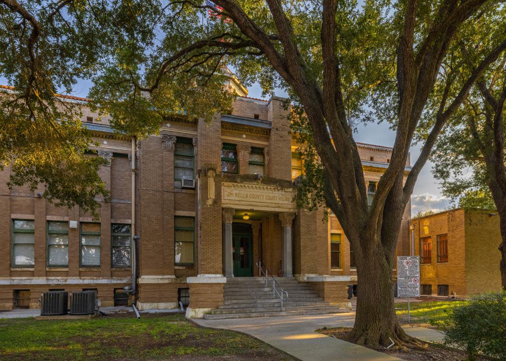 The Jim Wells County Courthouse.