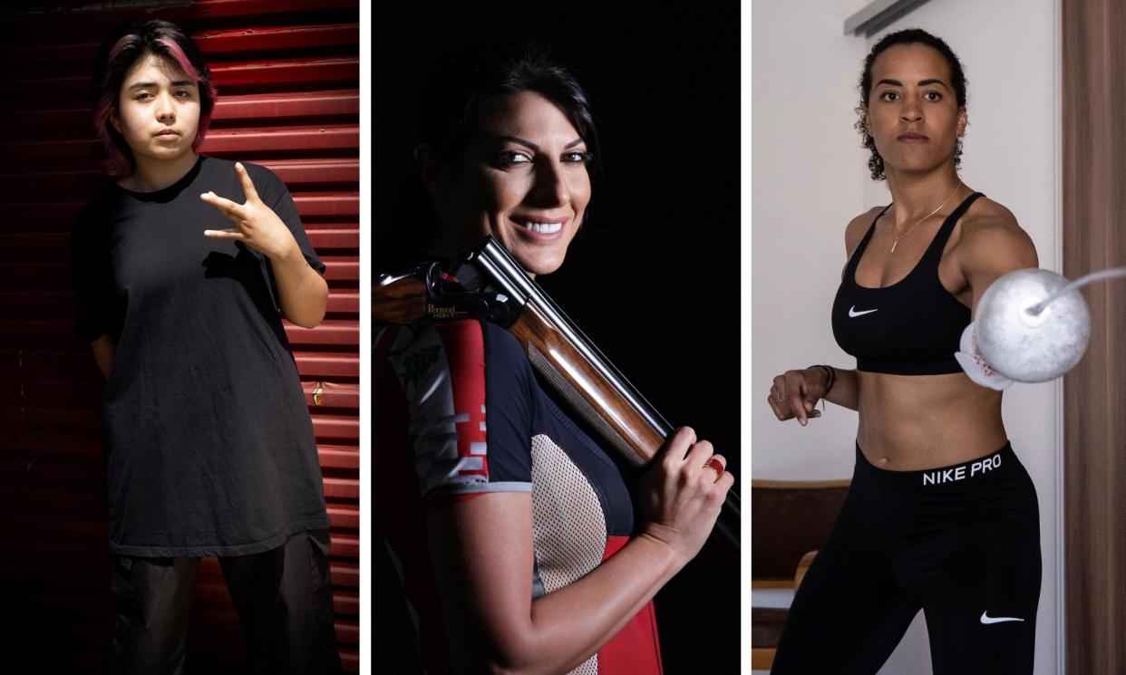 <span>Olympians: (from left to right) Manizha Talash, Ray Bassil and Alexandra Ndolo.</span><span>Composite: Getty Images & The Guardian</span>