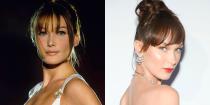 <p>Supermodels Carla Bruni and Bella Hadid <a href="https://www.elle.com/uk/life-and-culture/culture/a20692189/bella-hadid-twin-carla-bruni-instagram/" rel="nofollow noopener" target="_blank" data-ylk="slk:constantly have us seeing double.;elm:context_link;itc:0;sec:content-canvas" class="link ">constantly have us seeing double.</a></p><p>Now they have met at the Cannes Film Festival, the models have posed together on several occasions leading fans to do a double take. Even Bruni it seems who when <a href="https://www.instagram.com/p/Biu6zEshaAN/" rel="nofollow noopener" target="_blank" data-ylk="slk:sharing a photo next to Hadid in 2018;elm:context_link;itc:0;sec:content-canvas" class="link ">sharing a photo next to Hadid in 2018</a>, captioned the picture: 'Do I have a hidden daughter?'</p>
