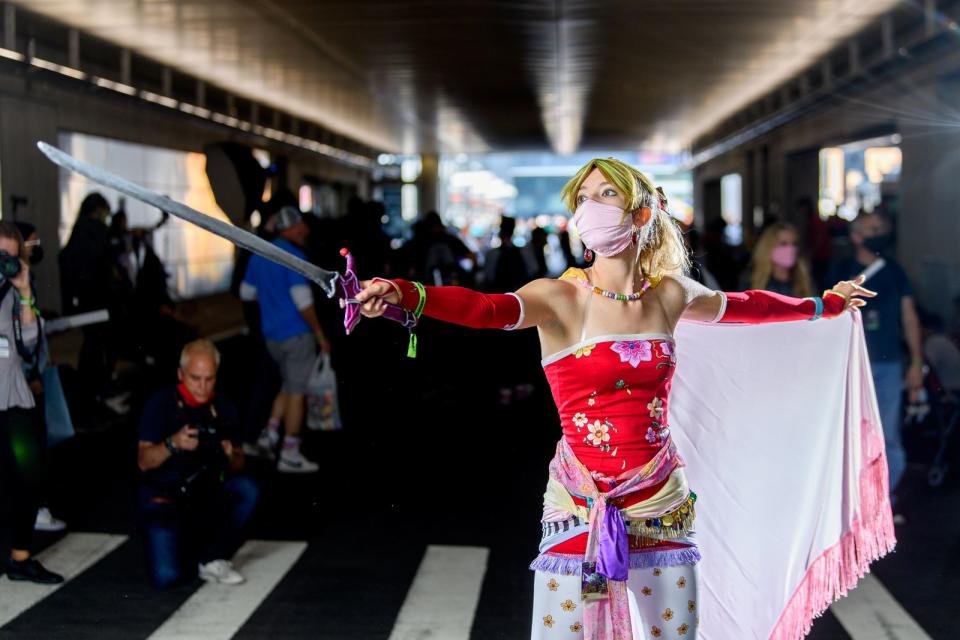 Dieser Fan eifert Terra aus "Final Fantasy VI" nach. (Bild: Roy Rochlin/Getty Images)