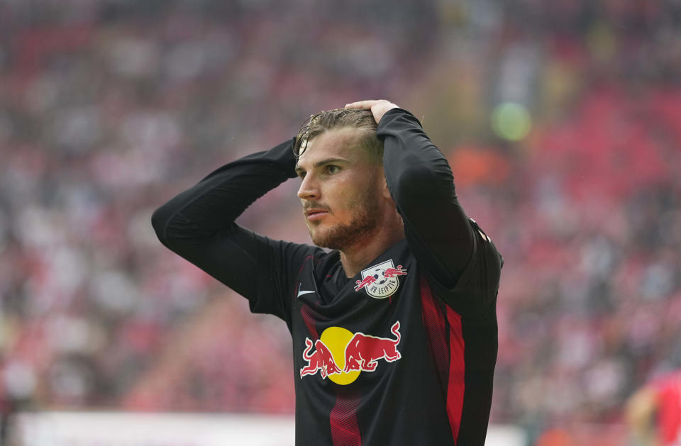 Timo Werner von RB Leipzig während des Spiels gegen Union Berlin (Bild: Ulrik Pedersen/DeFodi Images via Getty Images)