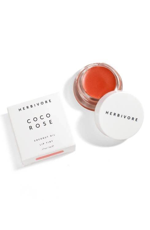 This nourishing lip tint combines coconut oil and Moroccan rose with natural pigments for a conditioning treatment that adds a hint of color to lips. Get it <a href="https://shop.nordstrom.com/s/herbivore-botanicals-coco-rose-lip-tint/4240890" target="_blank">here</a>.&nbsp;