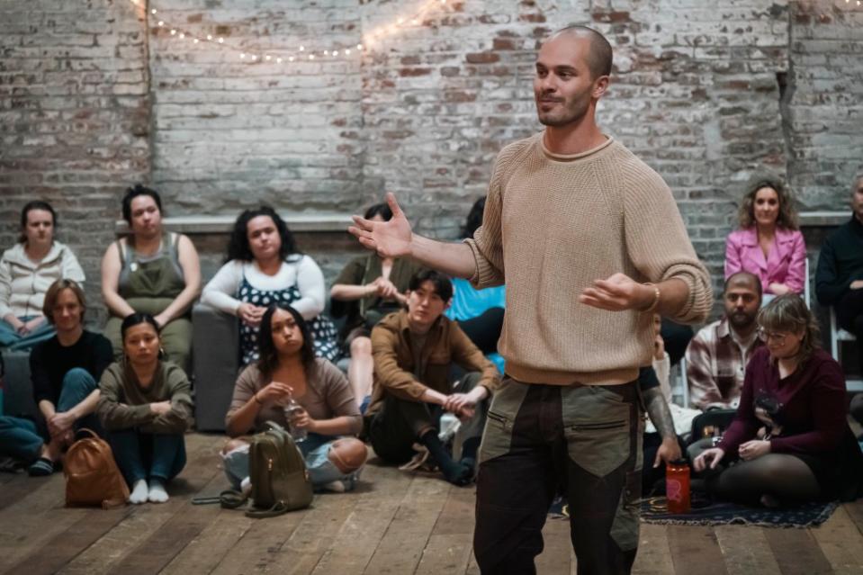 Brooklyn-based Matt Goldstein, 28, started the impromptu choir Gaia Music Collective in 2021 singing with friends in his living room. Now, hundreds of New Yorkers, tourists and stars show up to his one-day choirs, harmonizing to songs by Taylor Swift, Fleetwood Mac, Rihanna and other artists. Stefano Giovannini