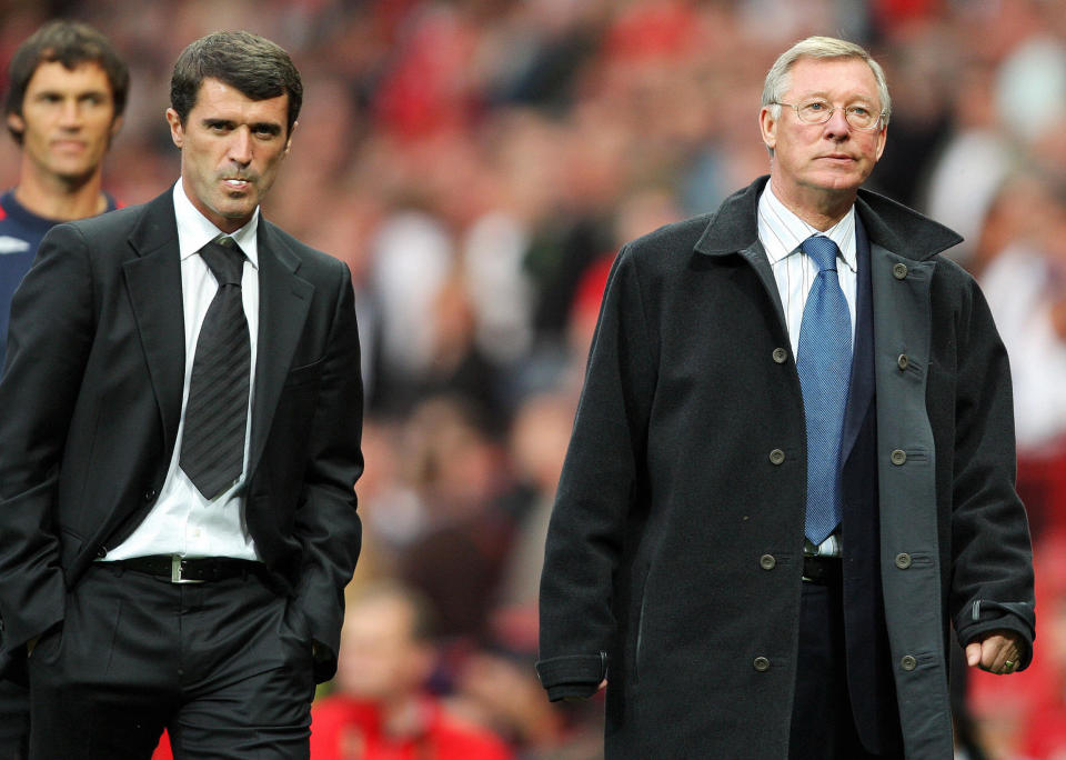 The relationship between Roy Keane and Alex Ferguson is a complicated one. (Credit: Getty Images)