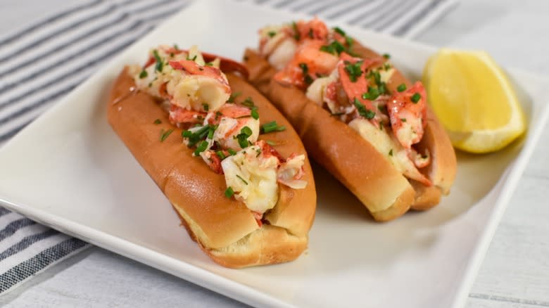 lobster rolls on plate