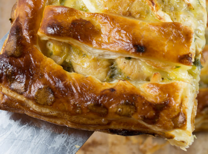 Chicken, Leek and Brie Pie