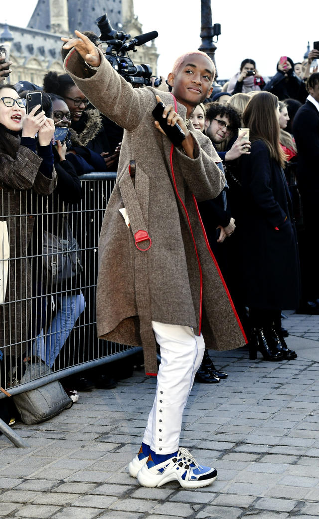 Selena Gomez & Jaden Smith Sit Front Row at Louis Vuitton Paris