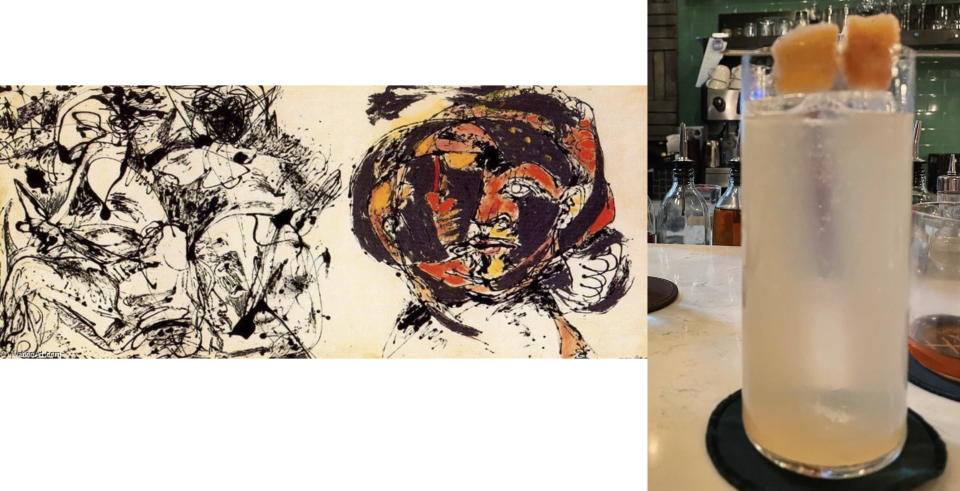 Left: Jackson Pollock, Portrait and a Dream, 1953. Right: Tippling Club, Portrait and a Dream ($24) 