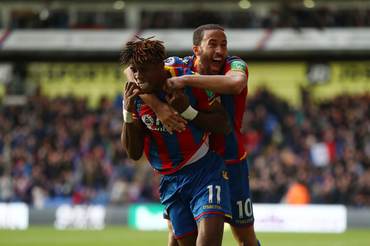 Wilfried Zaha’s deserved goal rescued Crystal Palace a point from 2-0 down