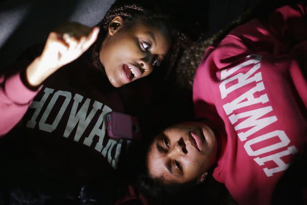 Hundreds of demonstrators, many of them Howard University students, lay on the ground in protest outside the White House on November 24, 2014, after a grand jury decided to not indict Ferguson police officer Darren Wilson in the shooting death of Michael Brown.