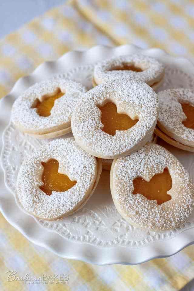 easter shortbread sandwich cookies