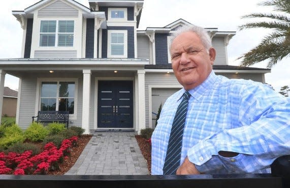 Mori Hosseini, chairman and CEO of ICI Homes, poses in his Woodhaven development in Port Orange in 2019.