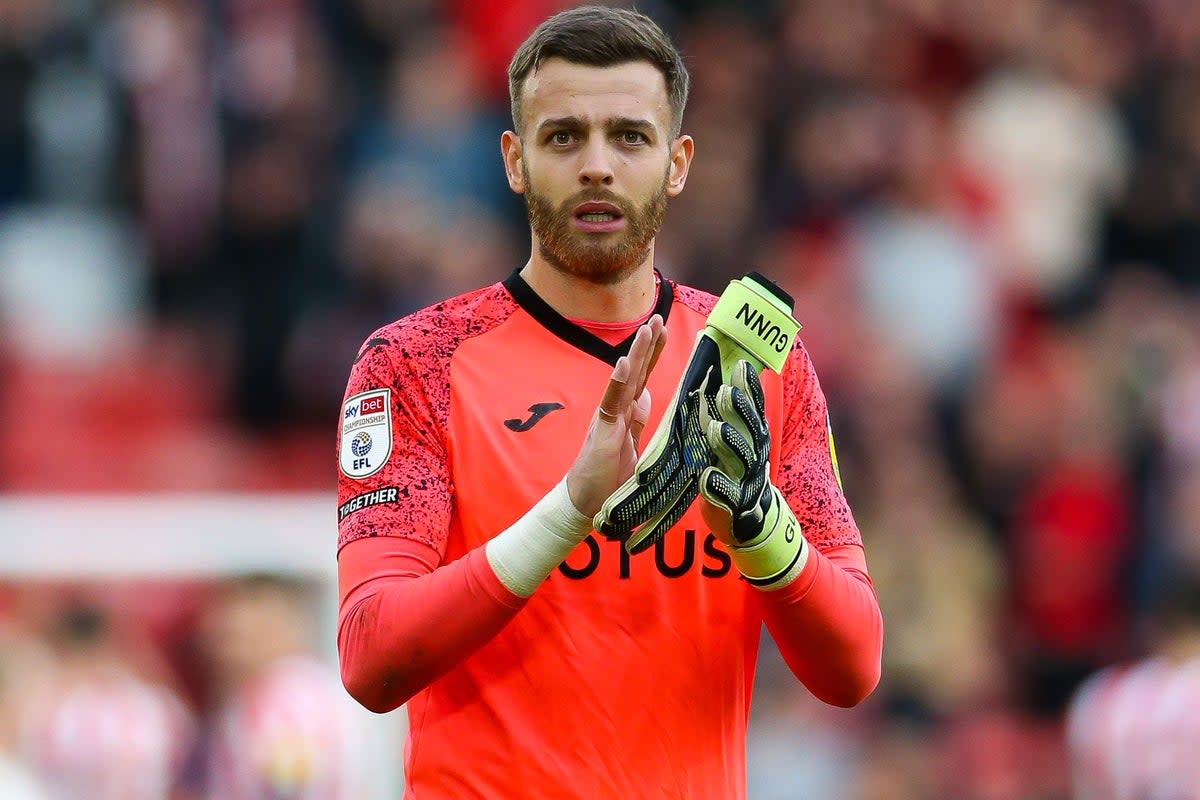 Angus Gunn is in the Scotland squad (Barrington Coombs/PA) (PA Wire)