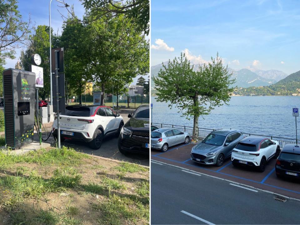 Views of the EV Insider's reporter rented in Italy.