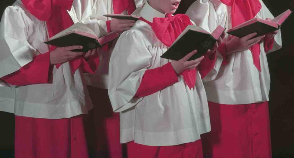 A boys choir sings as a nine-year-old girl is suing a group in Berlin, Germany over gender discrimination.