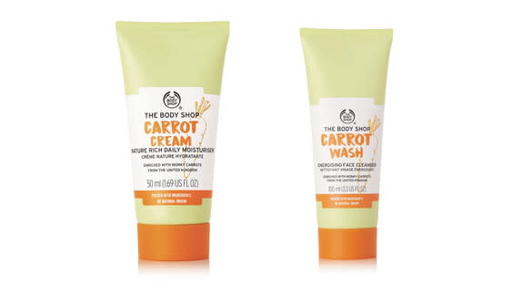 The Body Shop Carrot Cream and Wash, from £8.50