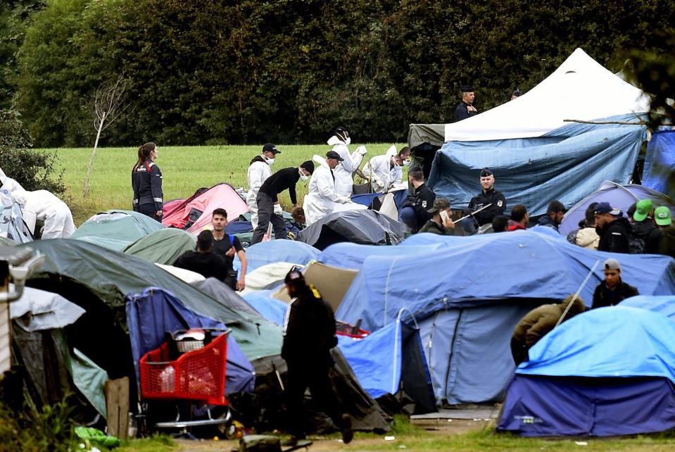 Un camp de migrants à Grande-Synthe en 2019. - FRANCOIS LO PRESTI