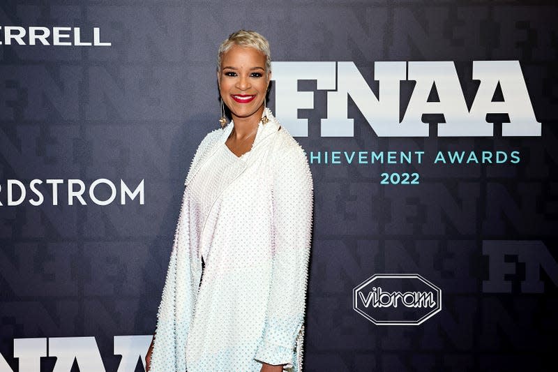 NEW YORK, NEW YORK - NOVEMBER 30: Brandice Daniel attends the 2022 Footwear News Achievement Awards at Cipriani South Street on November 30, 2022 in New York City. 