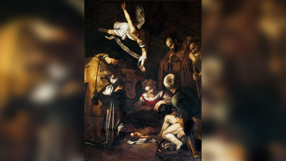 <p> The &quot;Nativity with St. Francis and St. Lawrence&quot; was created in 1609 by the Italian painter Michelangelo Merisi da Caravaggio, who lived from 1571 to 1610. It shows the birth of Christ, with the infant Jesus lying on a haystack &#x2014; a scene that highlights the poverty of his birth, according to scholars. The painting was stolen in 1969 when it was in a chapel in Palermo, in Sicily, Italy. The painting was never found, and it remains unclear who stole it. It&apos;s long been suspected that members of the Sicilian mafia carried out the heist. In 2015, a replica of the painting was unveiled in the chapel where the original was stolen. </p>