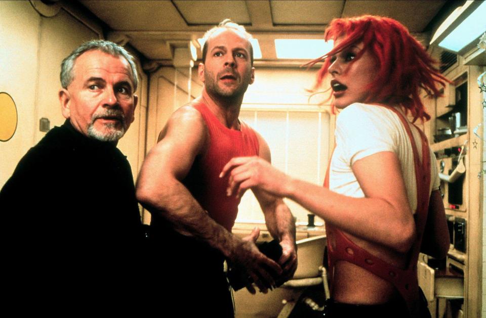 IAN HOLM, BRUCE WILLIS, MILLA JOVOVICH, THE FIFTH ELEMENT, 1997