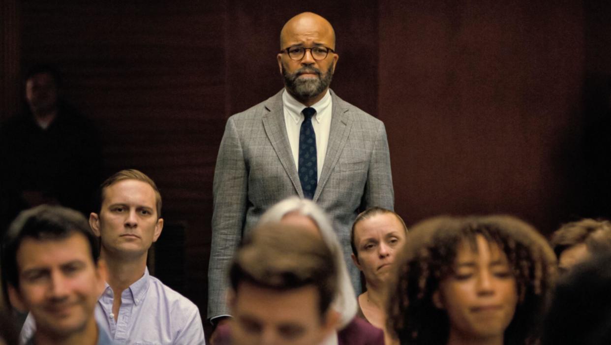 USA. Jeffrey Wright in a scene from the (C)Metro-Goldwyn-Mayer new movie : American Fiction (2024). Plot: Fran, who likes to think about dying, makes the new guy at work laugh, which leads to dating and more. Now the only thing standing in their way is Fran herself. Ref: LMK110-J10393-141223 Supplied by LMKMEDIA. Editorial Only. Landmark Media is not the copyright owner of these Film or TV stills but provides a service only for recognised Media outlets. pictures@lmkmedia.com