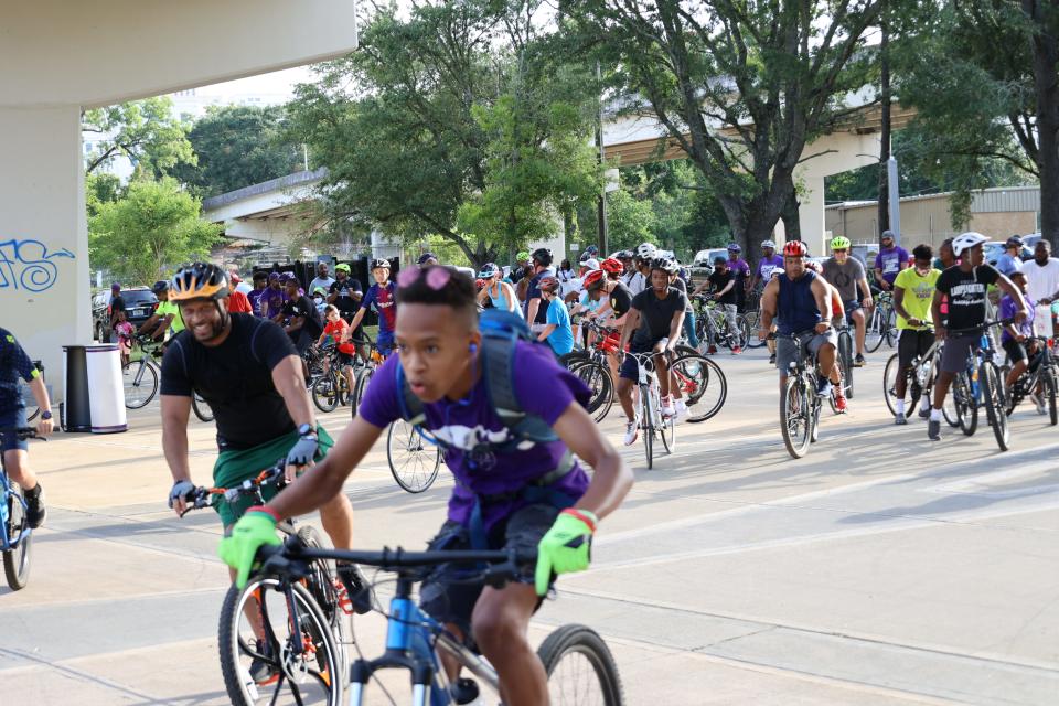Nearly 200 fathers, mentors and men in Tallahassee decided to celebrate Father’s Day with a bike ride and hot breakfast during the second annual Capital City Father’s Day Bike Ride hosted by the Omega Lamplighters, Inc.