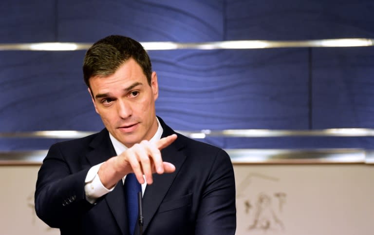 Socialist Party (PSOE) leader Pedro Sanchez wants to form a left-wing coalition government of "progressive forces"