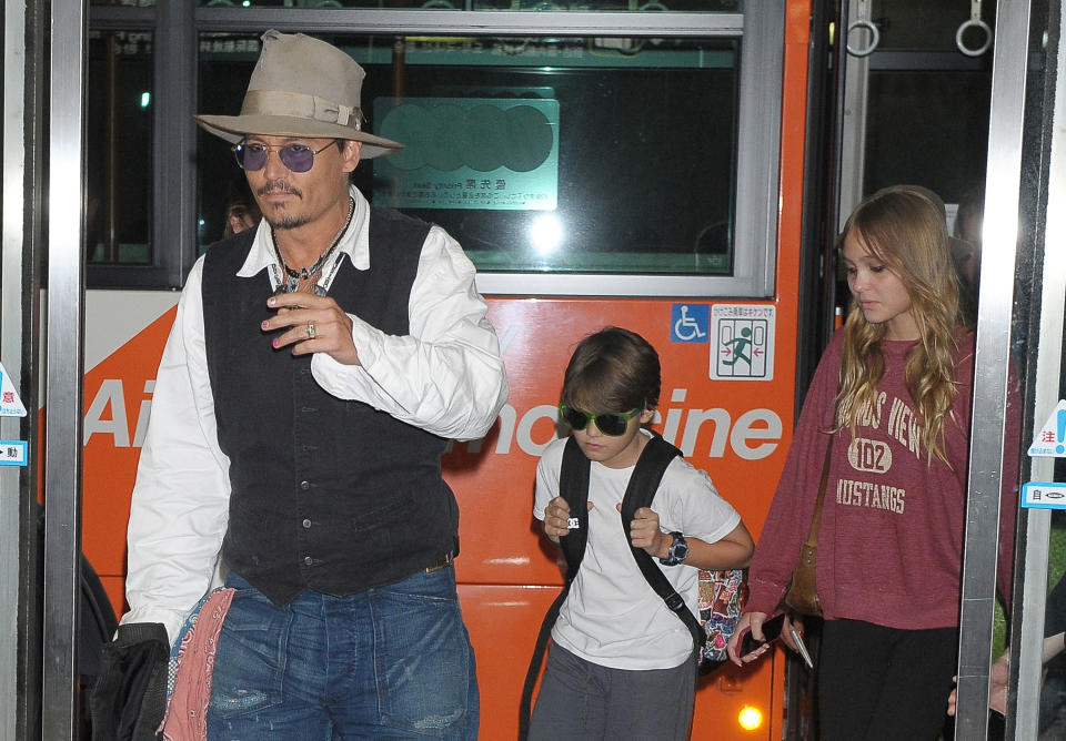 Johnny Depp et ses enfants