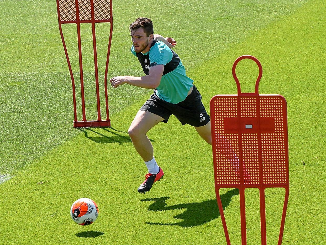 Andy Robertson of Liverpool: Liverpool FC via Getty Images