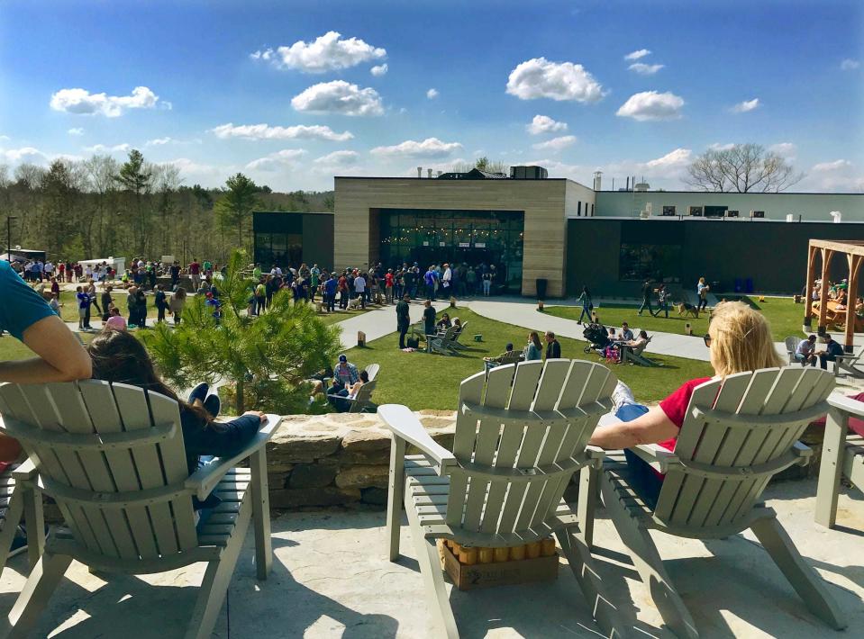 The patio view of Tree House Brewing in Charlton. [T&G File Photo/Christine Peterson]