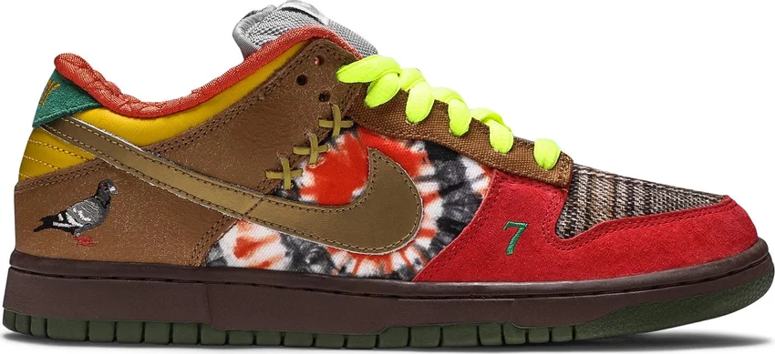 The Nike Dunk Low SB “What the Dunk” was released in 2007.